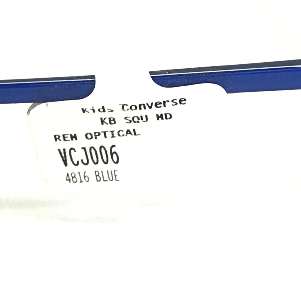 Converse Kids Eyeglasses Frames VCJ006 MATTE BLUE Square Full Rim 48-16-130